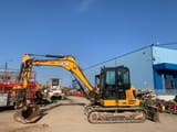 2017 JCB 100C-1 mini excavator, side view