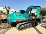 2022 Kobelco SK200D crawler excavator, rear three-quarter view
