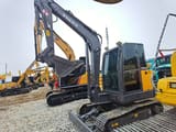 2021 Volvo EC60D mini excavator, front three-quarter view