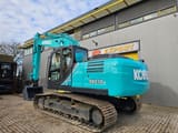 2017 Kobelco SK210LC-10 crawler excavator, rear three-quarter view