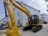 Caterpillar 320E crawler excavator, front three-quarter view