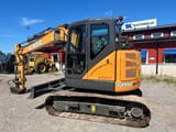 2022 CASE CX85D SR mini excavator, side view