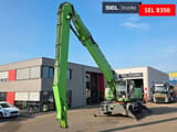 2016 Sennebogen 830 wheel excavator, front three-quarter view