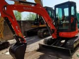 2023 Kubota U35 mini excavator, front three-quarter view