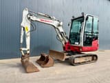 2017 Takeuchi TB230 mini excavator, side view