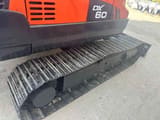 2020 Doosan DX60 crawler excavator side view of tracks