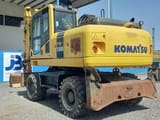 2016 Komatsu PW180-7EO wheel excavator, rear three-quarter view