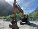 1998 Komatsu PC200-3 crawler excavator, front three-quarter view