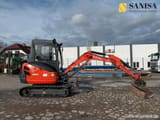 2016 Kubota KX61-3 mini excavator, side view