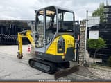 2015 Wacker Neuson 1404 mini excavator, rear three-quarter view
