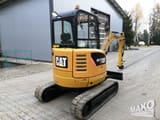 2014 Caterpillar 302.7DCR crawler excavator, rear three-quarter view