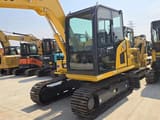 2024 Komatsu PC70-8 mini excavator, front three-quarter view