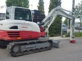 2017 Takeuchi TB290 mini excavator, rear three-quarter view