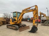 2014 Yanmar VIO50-U mini excavator, three-quarter view
