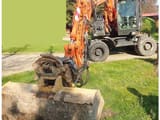 2014 Hitachi ZX140W-5 wheel excavator, front three-quarter view
