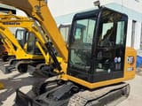 2020 Caterpillar 306E2 mini excavator, front three-quarter view