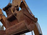 Caterpillar 390F crawler excavator bucket and boom detail