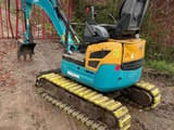 2024 Kubota U15 mini excavator, rear three-quarter view