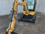2021 Caterpillar 301.8-05A mini excavator, front three-quarter view