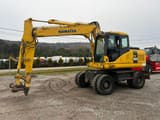 2007 Komatsu PW160-7H wheel excavator, side profile view