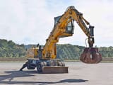 2008 Liebherr A316 wheel excavator, side view