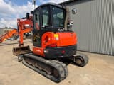 2017 Kubota U48-4 mini excavator, rear three-quarter view