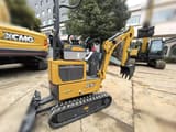 2025 XCMG XE10U mini excavator, rear three-quarter view