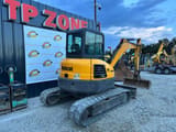 2016 Bobcat E50 mini excavator, rear three-quarter view