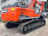 2021 Doosan DX300LC-9C crawler excavator, rear three-quarter view