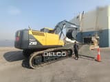 2026 Hyundai Robex 210 crawler excavator, rear three-quarter view