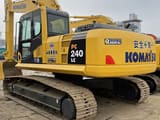 Komatsu PC240LC crawler excavator, rear three-quarter view