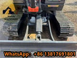 2023 Yanmar VIO80 mini excavator front view of blade and tracks