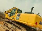 2022 Komatsu PC500 LC crawler excavator, rear three-quarter view