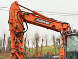 2012 Doosan DX160W wheel excavator boom and cab detail