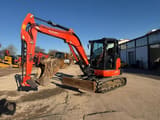 2019 Kubota KX057-4 mini excavator, side view