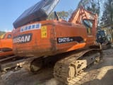 2011 Doosan DH215-9E crawler excavator, rear three-quarter view