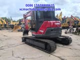 2024 Yanmar ViO85 crawler excavator, rear three-quarter view