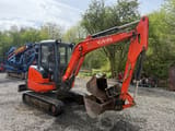 2014 Kubota KX101-3 mini excavator side view