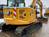 2021 Caterpillar 308 mini excavator, rear three-quarter view