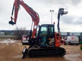 2023 Hitachi ZX85USB-6 mini excavator side view