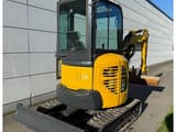 2017 Komatsu PC26MR-3 mini excavator, rear three-quarter view
