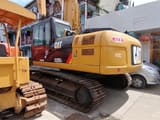 2022 Caterpillar 325D2 crawler excavator, rear three-quarter view