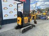 2018 Bobcat E08 mini excavator, rear three-quarter view