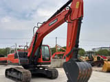 2019 Doosan DX225LCA crawler excavator, side view
