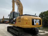 2022 Caterpillar 330D2L crawler excavator, rear three-quarter view