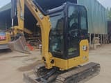 2020 Caterpillar 302CR mini excavator, side view