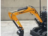 2026 JPC HT-12 mini excavator, front three-quarter view