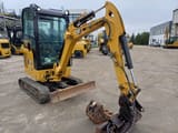 2019 Caterpillar 301.8-05 crawler excavator, front three-quarter view