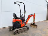 2019 Kubota U10-3 mini excavator, rear three-quarter view