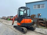 2006 Hitachi ZX27 U-2 mini excavator, rear three-quarter view